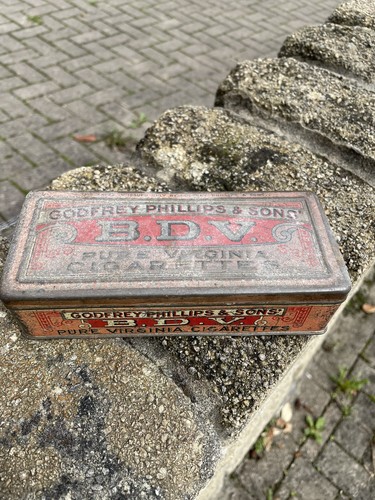 Vintage bdv cigarettes tin - bdv,