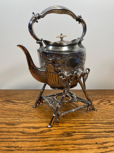 Antique ornate silver plate - silver,
