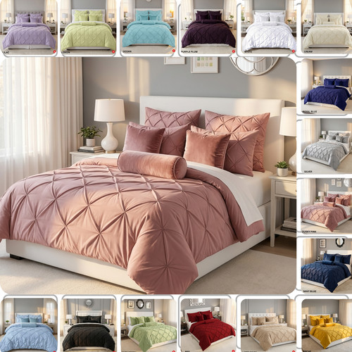 Pintuck duvet cover set - pintuck,