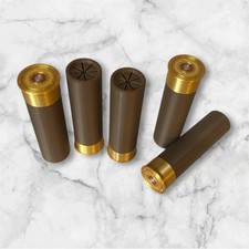 8x 10 Gauge Shotgun Shells 3d