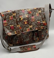Owl print satchel - owl, bag