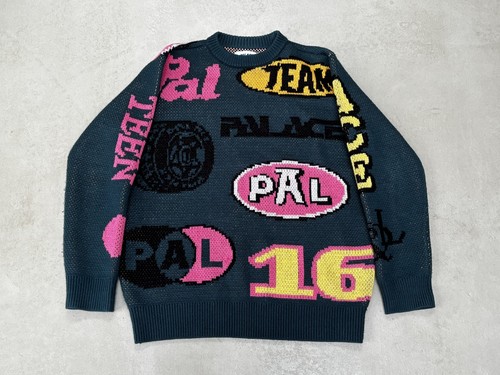 Palace gassed green knit - 'gassed',
