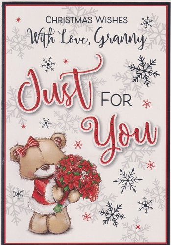 Granny christmas greeting card - granny,