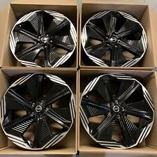 Genuine Set Nissan Qashqai 20" Alloy Wheels Diamond Cut and Gloss Black
