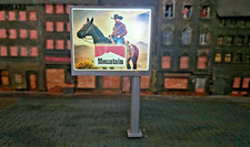 H0 1:87 Illuminated Werbedisplay " Cowboy " Billboard Werbemonitor Incl. LED