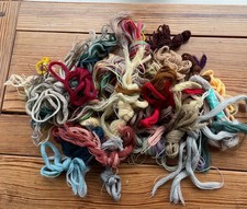 Job lot embroidery wool some