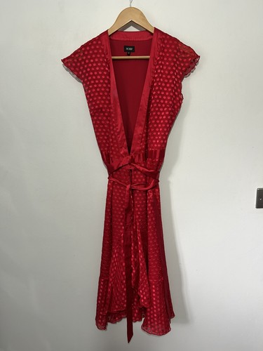 Hobbs silk dress size - dress, red