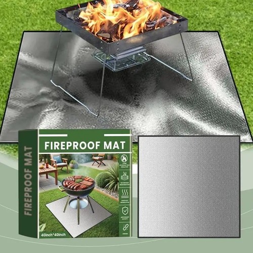Fireproof mat heat - heat, resistant