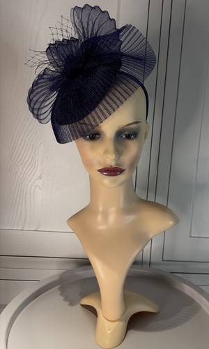 John lewis navy fascinator - john,