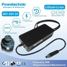 42V 2A T 4-pin Charger for 36V Kalkhoff Berleen Focus Whistler Tube Derby Cycle