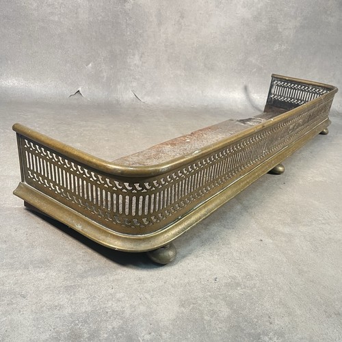Vintage brass fireplace - brass, fender