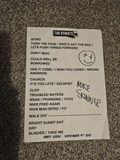 Signed The Streets Mike Skinner Setlist