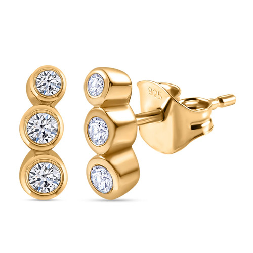 Lab grown diamond - 3-stone, stud
