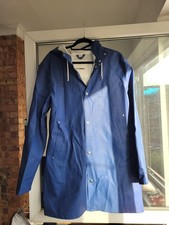Stutterheim Men's Royal Blue Raincoat Size Large