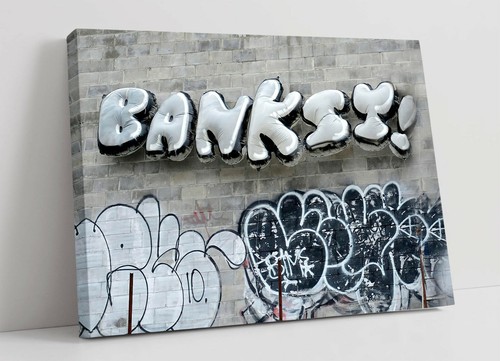 Banksy graffiti canvas - banksy,