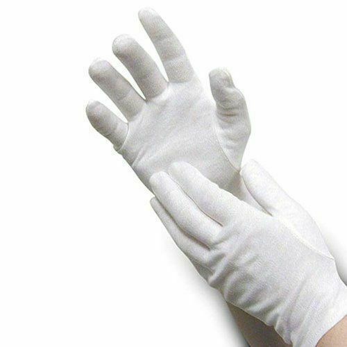 Pair white cotton - 2, gloves