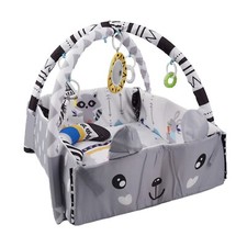 Kids 4-in-1 Bunny Foldable Baby Play Mat & Activity Gym with Fun Ball Pit