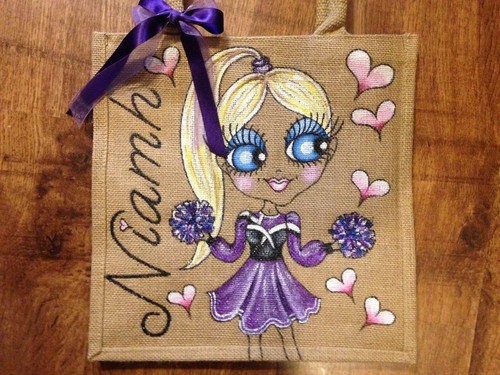 Personalised jute bags hand - personalised,