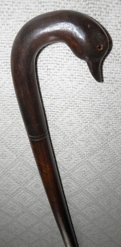 Antique large treen walking - large,