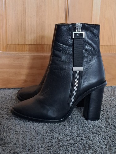 Topshop womens black leather - topshop,