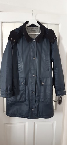 Waxed longline hooded coat - longline,