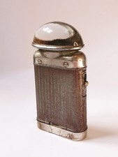 Antique Metal Battery Power Bicycle Light Large Glass Dome Magnifier, Ever Ready