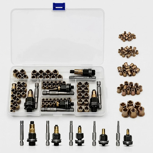 Pieces rivet nut tool kit - rivet,