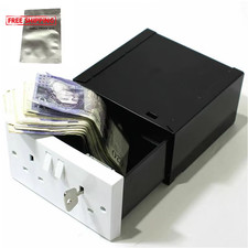Imitation Double UK Plug Socket Wall Security Secret Hidden Stash Box Covert Div