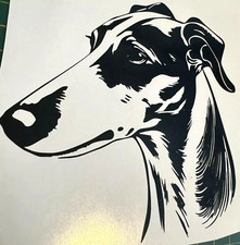 1x Greyhound Lurcher Decal