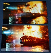 2 x 1990's Colour Photos Las Vegas Pirate Ship Treasure Island Casino USA US