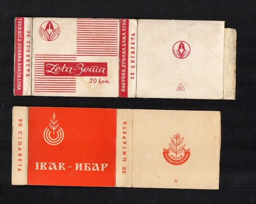 Old empty cigarette packets - old, x