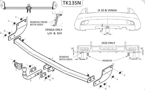 Towtrust swan neck automotive - swan,
