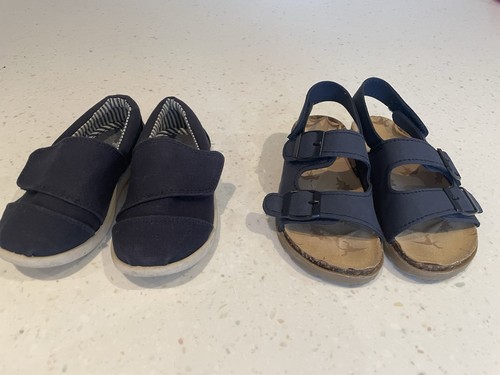 Boys navy summer shoes - summer,