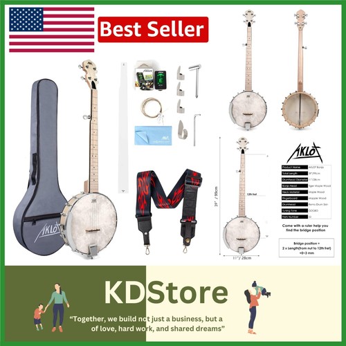 Complete string banjo set - 5-string,