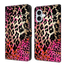 For Various Phone Fashion Leopard print Card Wallet Case Bag Flip Stand Cover