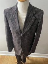 Vintage Italian Brown Wool