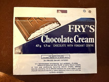 FRY'S CHOCOLATE CREAM WRAPPER