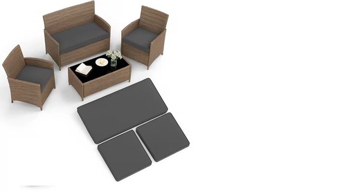 Rattan chair cushion set - chair,