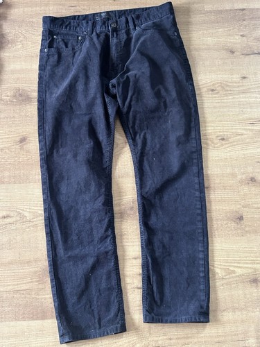 Black corduroy trousers - corduroy,
