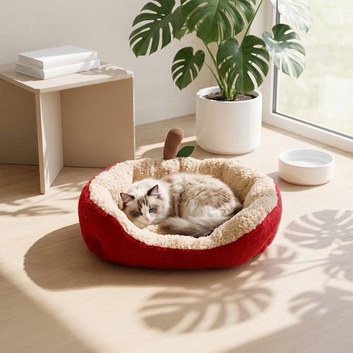 Cute apple shaped pet - cute, sofa