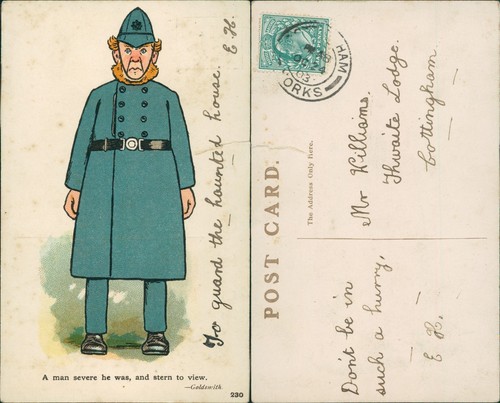 Comic art policeman - policeman, goldsmith