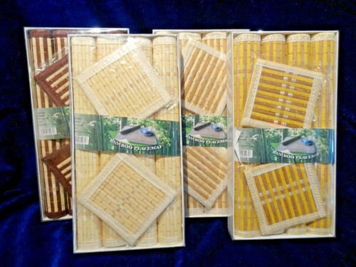 Bamboo placemats serving - 4,