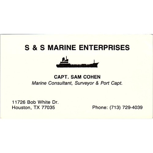 Marine enterprises capt - s, s