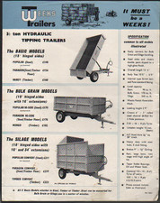 Weeks 3.5 ton Tipping Trailers Brochure Leaflet