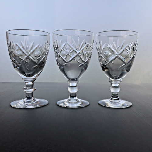 Hand cut glass crystal sherry - cut,