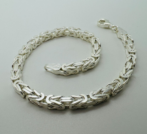 925 sterling silver 4mm - silver, square