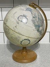 REPLOGLE 9" DIAMETER WORLD CLASSIC SERIES GLOBE WOODEN BASE