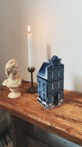 Vintage delft blue - blue, ceramic