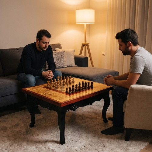 Classic olive wood chess - olive,