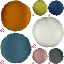 Round Plush Velvet Cushion